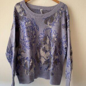 Anthropologie Abstract Patterned Sweater, Sz L